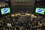  General view of the Congress before Brazils President-elect Jair Bolsonaro is sworn in, in Brasilia on January 1, 2019. - Bolsonaro takes office with promises to radically change the path taken by Latin Americas biggest country by trashing decades of centre-left policies. (Photo by Nelson ALMEIDA / AFP)Editoria: POLLocal: BrasíliaIndexador: NELSON ALMEIDASecao: governmentFonte: AFPFotógrafo: STF