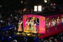  CAXIAS DO SUL, RS, BRASIL, 26/02/2019. 32ª Festa Nacional da Uva - primeiro desfile cênico musical da Festa da Uva 2019, que acontece na rua Sinimbu. (Porthus Junior/Agência RBS)