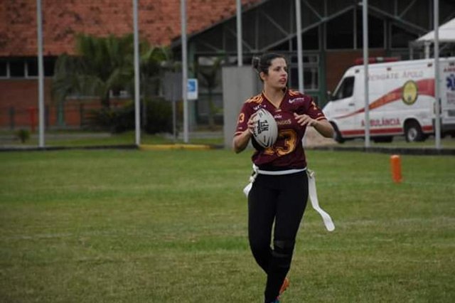 Tuane, jogadora de futebol americano na modalidade falg football do Carlos Barbosa Ximangos Tuane, jogadora de futebol americano na modalidade falg football do Carlos Barbosa Ximangos