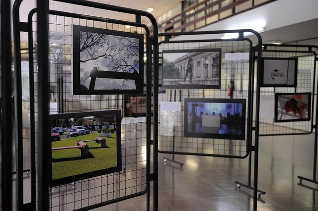 CAXIAS DO SUL, RS, BRASIL, 18/03/2019 - João Vicente tem Síndrome de Down e encontrou na fotografia uma forma de se expressar. Ele está expondo suas fotos no mezanino da Prefeitura de Caxias do Sul. a exposição de chama Formas & Cor. (Marcelo Casagrande/Agência RBS) CAXIAS DO SUL, RS, BRASIL, 18/03/2019 - João Vicente tem Síndrome de Down e encontrou na fotografia uma forma de se expressar. Ele está expondo suas fotos no mezanino da Prefeitura de Caxias do Sul. a exposição de chama Formas & Cor. (Marcelo Casagrande/Agência RBS)