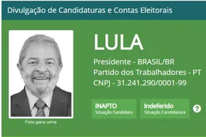 Site do TSE / Reprodução Site do TSE / Reprodução