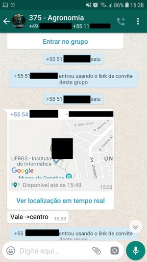 Reprodução / Whatsapp Reprodução / Whatsapp