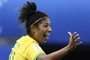  Brazils forward Cristiane celebrates after scoring a goal during the France 2019 Womens World Cup Group C football match between Brazil and Jamaica on June 9, 2019, at the Alpes Stadium in Grenoble, central-eastern France. (Photo by JEFF PACHOUD / AFP)Editoria: SPOLocal: GrenobleIndexador: JEFF PACHOUDSecao: soccerFonte: AFPFotógrafo: STF
