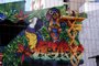  CAXIAS DO SUL, RS, BRASIL (17/06/2019)Artista Fabio Panone Lopes grafita mural gigante em estacionamento de Caxias do Sul. (Antonio Valiente/Agência RBS)