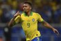  Brazils Gabriel Jesus celebrates after scoring against Argentina during their Copa America football tournament semi-final match at the Mineirao Stadium in Belo Horizonte, Brazil, on July 2, 2019. (Photo by Pedro UGARTE / AFP)Editoria: SPOLocal: Belo HorizonteIndexador: PEDRO UGARTESecao: soccerFonte: AFPFotógrafo: STF