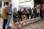  CAXIAS DO SUL, RS, BRASIL, 10/09/2019Ação social entre SIMECS e Sindicato dos metalúrugicos doando cestas básicas para famílias de trabalhadores. (Lucas Amorelli/Agência RBS)