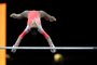  Brazils Flavia Saraiva performs on the uneven bars during the womens all-around final at the FIG Artistic Gymnastics World Championships at the Hanns-Martin-Schleyer-Halle in Stuttgart, southern Germany, on October 10, 2019. (Photo by Thomas KIENZLE / AFP)Editoria: SPOLocal: StuttgartIndexador: THOMAS KIENZLESecao: gymnasticsFonte: AFPFotógrafo: STR