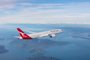 Avião 787 Dreamliner, da Qantas, companhia aérea australiana