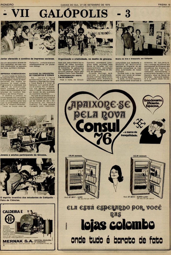 Centro de Memória da Câmara de Vereadores de Caxias do Sul / reprodução Centro de Memória da Câmara de Vereadores de Caxias do Sul / reprodução