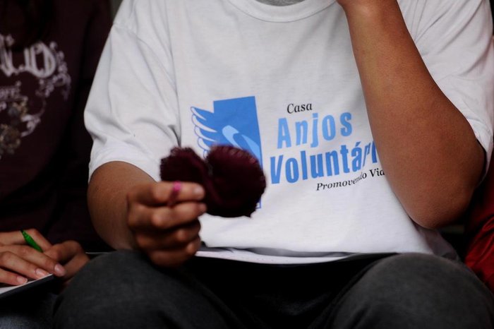 Círculo de Construção de Paz, na Casa Anjos Voluntários