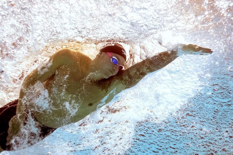  USAs Caeleb Dressel competes to take gold in the final of the mens 50m freestyle event during the swimming competition at the 2019 World Championships at Nambu University Municipal Aquatics Center in Gwangju, South Korea, on July 27, 2019. (Photo by François-Xavier MARIT / AFP)Editoria: SPOLocal: GwangjuIndexador: FRANCOIS-XAVIER MARITSecao: swimmingFonte: AFPFotógrafo: STF
