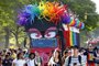  PORTO ALEGRE, RS, BRASIL 08/12/2019 - Tradicional evento que marca o aniversário de 50 anos do Levante de Stonewall celebra a comunidade LGBT+. (FOTO: ROBINSON ESTRÁSULAS/AGÊNCIA RBS)