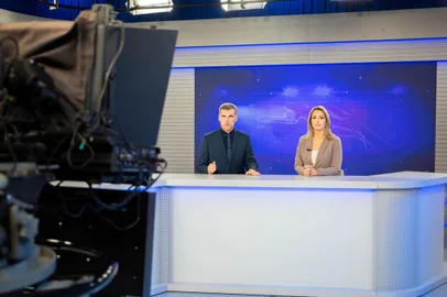 Carla Fachim e Elói Zorzetto no RBS Notícias.