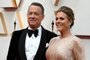 92nd Annual Academy Awards - ArrivalsUS actor Tom Hanks and wife Rita Wilson arrive for the 92nd Oscars at the Dolby Theatre in Hollywood, California on February 9, 2020. (Photo by Robyn Beck / AFP)Editoria: ACELocal: HollywoodIndexador: ROBYN BECKSecao: cinema industryFonte: AFPFotógrafo: STF<!-- NICAID(14413712) -->