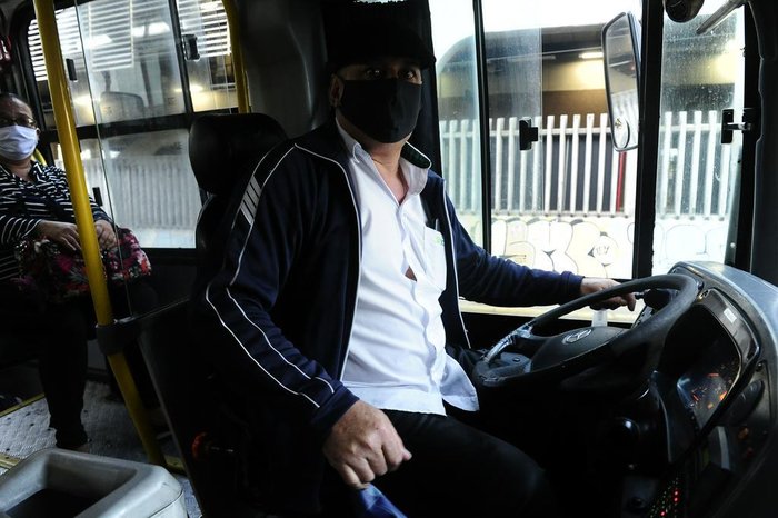 Motorista entende que não será fácil barrar quem não estiver usando máscara