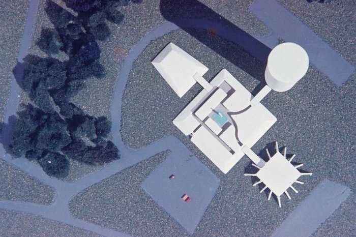 Esboço de Oscar Niemeyer como ideia para o projeto do Hotel Laje de Pedra
