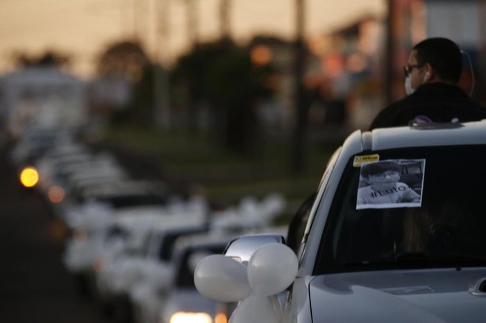 Carreata homenageou o menino nesta terça-feira