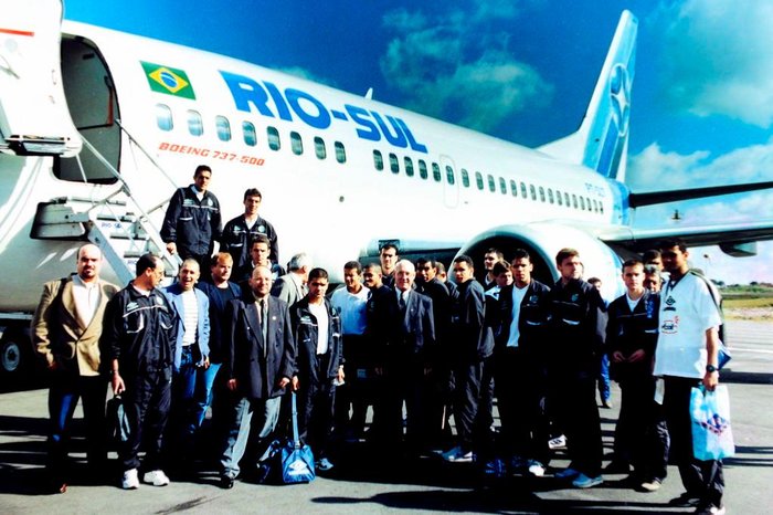 Delegação embarcando para o Rio de Janeiro