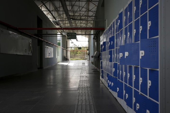 Em função da pandemia, atualmente, estrutura fica praticamente vazia