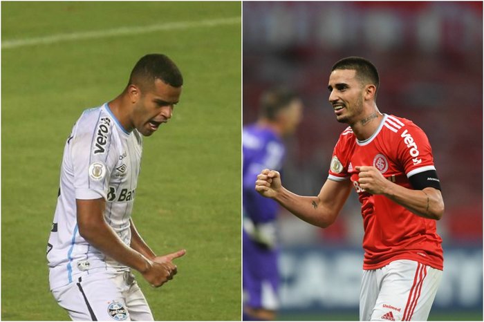 Montagem com fotos de Tiago Caldas e Ricardo Duarte / Fotoarena-Estadão Conteúdo e Inter Divulgação Montagem com fotos de Tiago Caldas e Ricardo Duarte / Fotoarena-Estadão Conteúdo e Inter Divulgação