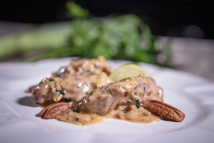 Frango Cremoso com Alho Poró