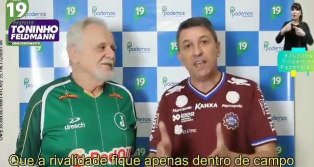 Antonio Feldmann e Odir Ferronatto (Podemos) no horário eleitoral<!-- NICAID(14616253) --> Antonio Feldmann e Odir Ferronatto (Podemos) no horário eleitoral<!-- NICAID(14616253) -->