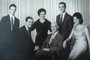 Clary Lazzarotto Michielon, que completou 100 anos em 8 de agosto de 2020. Na foto, Clary, o marido Nelson Michielon e os filhos Raul, Roberto, Neusa e Sergio (sentado) em 1962. Fotos das bodas de prata do casal, que celebrou união em 4 de dezembro de 1937.<!-- NICAID(14621083) -->