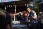  CAXIAS DO SUL, RS, BRASIL, 24/11/2017 - A 10ª Edição do Mississippi Delta Blues Festival ocorre nos dias 23, 24 e 25 de Novembro, na Estação Férrea, em Caxias do Sul. NA FOTO: Anthony Big A Sherrod, (MS/USA). (Marcelo Casagrande/Agência RBS)<!-- NICAID(13290106) -->
