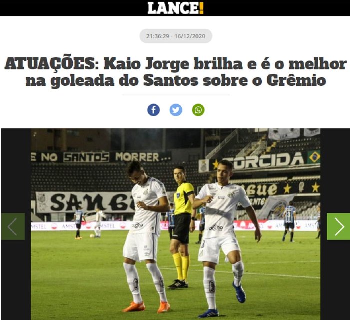 Reprodução / Lance Reprodução / Lance