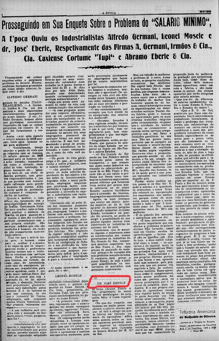 Jornal A ¿?poca / Reprodução Jornal A ¿?poca / Reprodução