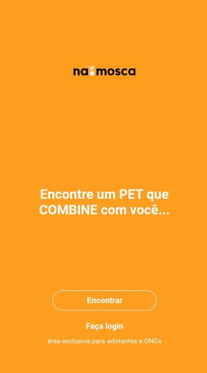 Abra o aplicativo e clique na opção