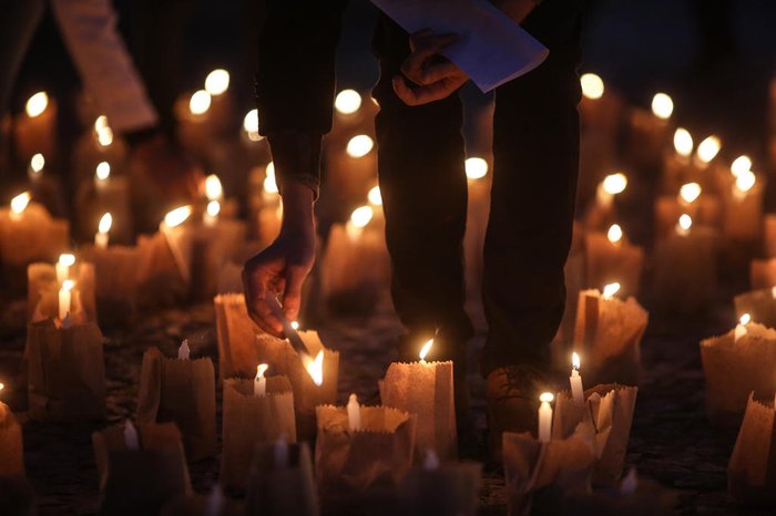 Evento lembrou da marca atingida no último sábado (19), quando o Brasil ultrapassou a marca de 500 mil mortes em decorrência da doença