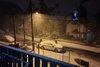 Em Gramado, começou a nevar com intensidade na parte da noite