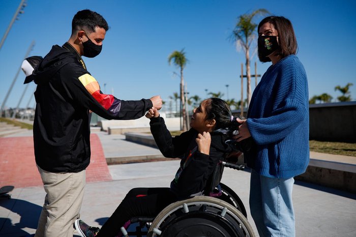 Nayumi é uma das precursoras do projeto para uso do skate