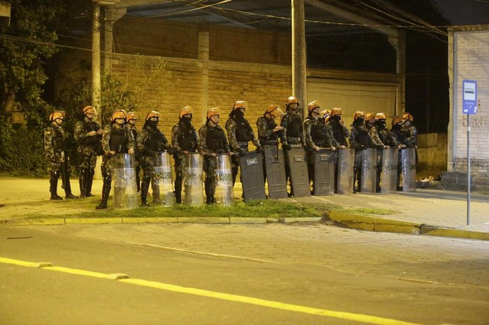 Brigada Militar monitora ação no local