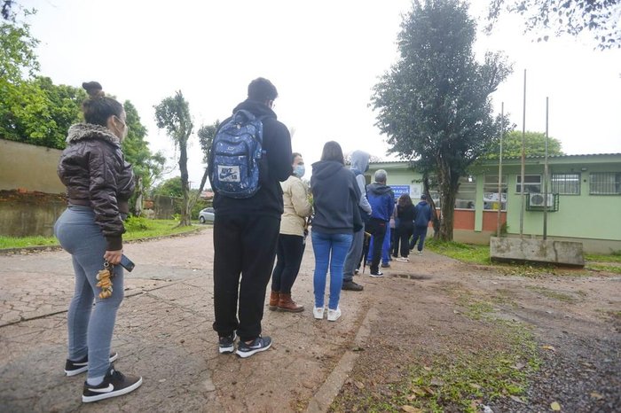 Vacinação na Unidade de Saúde Camaquã