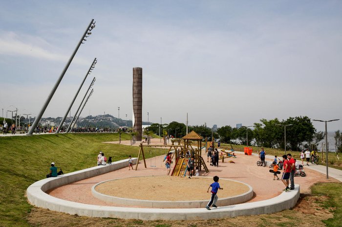 Área infantil da nova Orla
