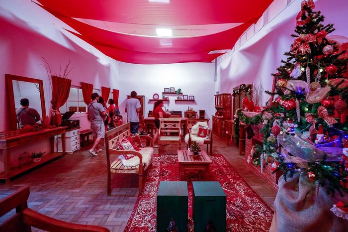 A Casa do Papai Noel fica no Museu do Trabalho, na Rua dos Andradas, 230
