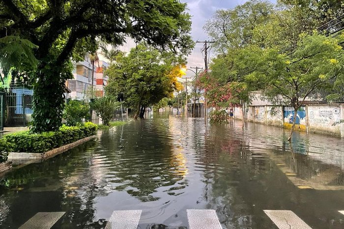 Rua Botafogo, no bairro Menino Deus