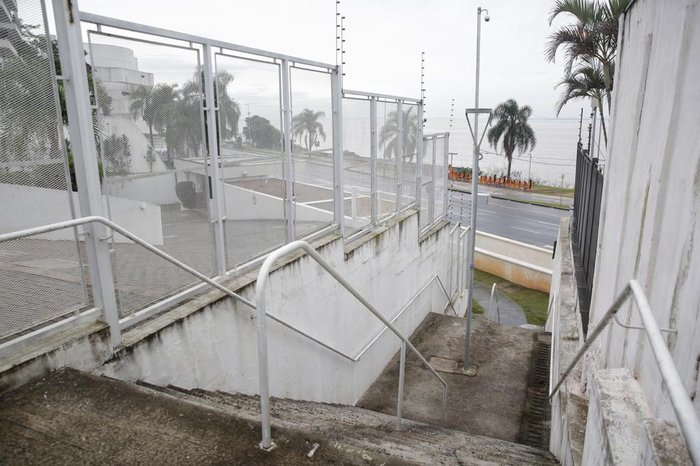 Cores escolhidas para o projeto foram inspiradas na visão do Guaíba a partir da escadaria