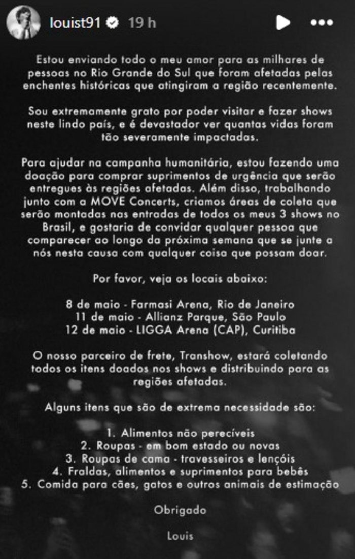 @louist91 Instagram / Reprodução