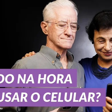 Tarcísio Cabral e Maria Helena Cabral, casal 60Demais, canal que ensina idosos a usar o celular e as redes sociais. Eles foram entrevistados no Radar de Inovação, de GZH. Foto: Daniel Holanda/Divulgação<!-- NICAID(16362313) -->