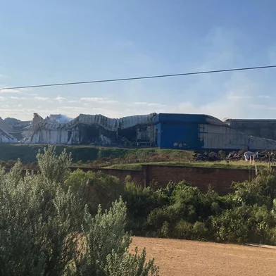 Seue combate a incêndio na Schio, em Vacaria, na manhã desta quarta-feira (9)<!-- NICAID(15010815) -->
