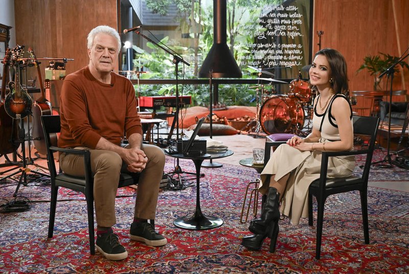 Pedro Bial e Sandy no Som Brasil: Sandy 40 Anos<!-- NICAID(15533155) -->
