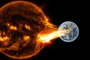 Emissão de partículas do Sol em grande velocidade geram as tempestades solares, que podem atingir a Terra.<!-- NICAID(15301226) -->