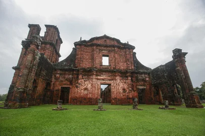 SÃO MIGUEL DAS MISSÕES, RS, BRASIL - 2020.09.16 - Turismo em época de pandemia, nas Ruínas de São Miguel das Missões. (Foto: ANDRÉ ÁVILA/ Agência RBS)Indexador: Andre Avila<!-- NICAID(14595842) -->