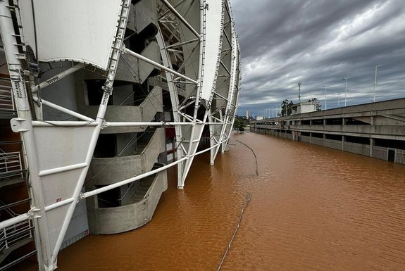 Estragos causados pela enchente ao Estádio Beira-Rio - Foto: Comunicação Sport Club Internacional/Divulgação<!-- NICAID(15764896) -->