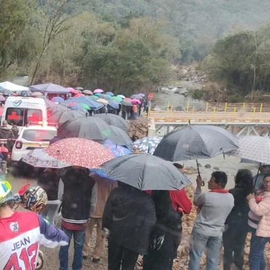 Inaugurada a ponte provisória entre Vista Alegre do Prata, Nova Prata e Fagundes Varela<!-- NICAID(15825459) -->