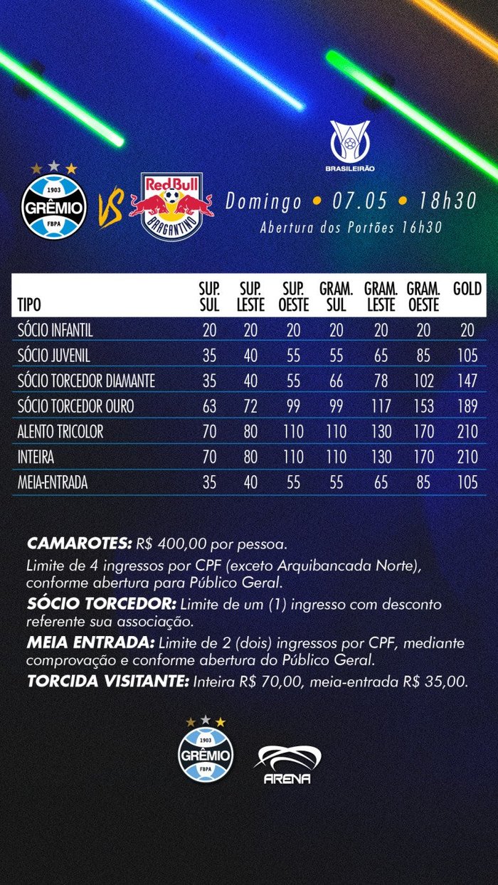 Reprodução / Divulgação/Grêmio