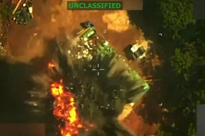This screen grab from a video posted by US President Donald Trump on his Truth Social account on June 12, 2026, shows what President Trump says is a deadly strike on the leader of Tren de Aragua. President Donald Trump said late on June 12 that the United States has carried out a deadly strike on the leader of Tren de Aragua, a transnational gang founded in Venezuela. The "swift and lethal" attack by US military forces on Nino Guerrero was "was coordinated closely with our friends in Venezuela, with whom we are working very well," Trump wrote on his Truth Social platform. (Photo by US President Donald Trump's TRUTH Social account / AFP) / RESTRICTED TO EDITORIAL USE - MANDATORY CREDIT "AFP PHOTO / US President Donald Trump's Truth Social Account " - HANDOUT - NO MARKETING NO ADVERTISING CAMPAIGNS - DISTRIBUTED AS A SERVICE TO CLIENTS<!-- NICAID(16305680) -->